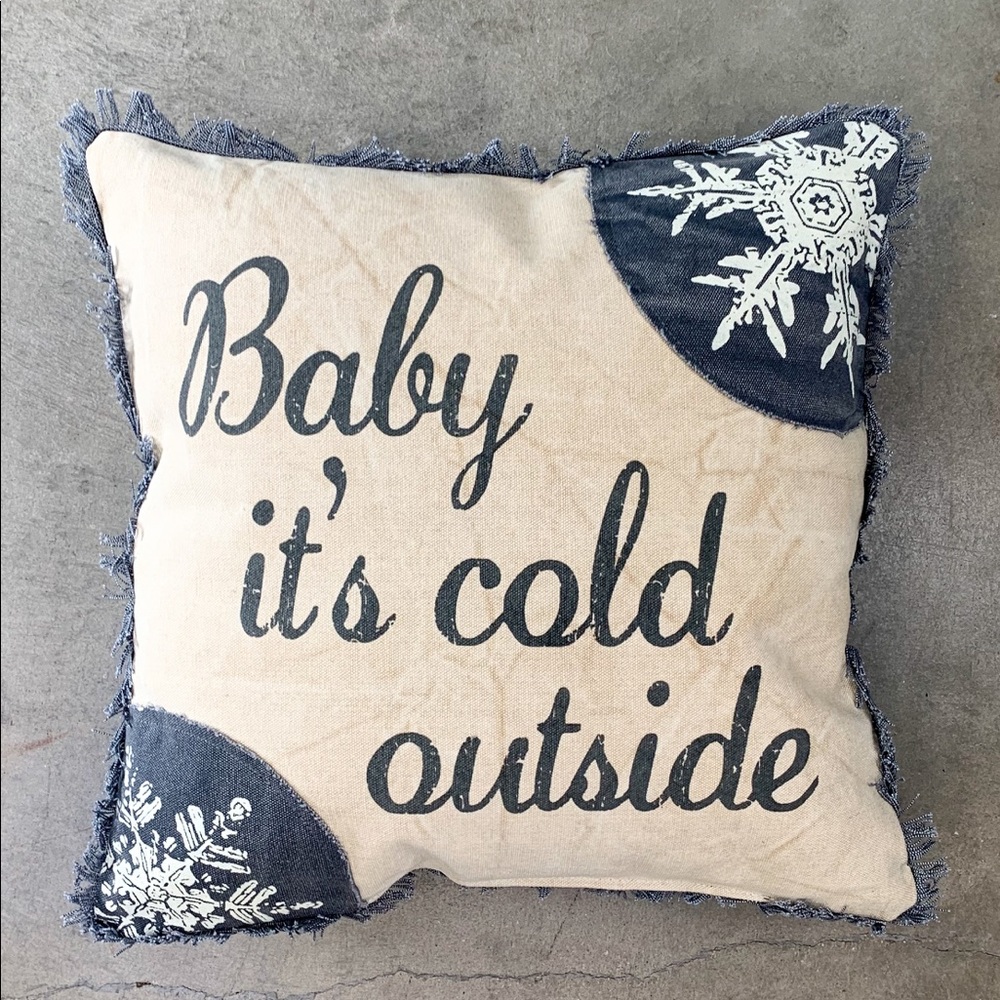 Baby It’s Cold Outside Canvas Pillow